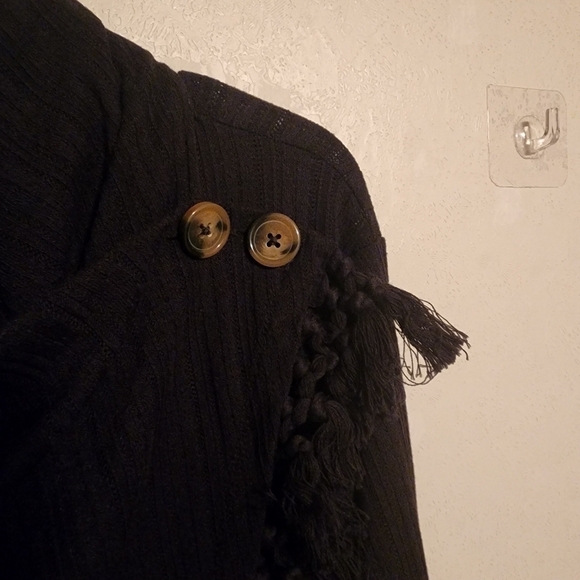 Maurices Double Button Wrap Black Cardigan Size XXL NWT - Picture 4 of 11